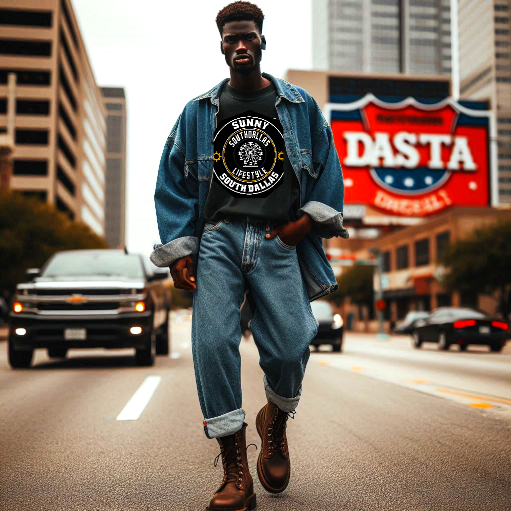 South Dallas Life Style Black Logo T-Shirt